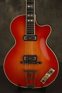 RARE 1959 Hofner CLUB 60 Cherry Sunburst w/TOASTER pickups! #195 made in Germany