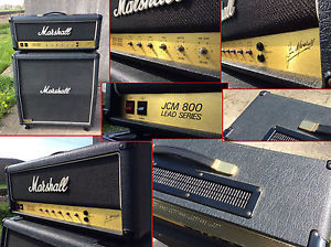 Vintage Marshall JCM 800 2203 Lead Series with matching 4x12" Cabinet Year 1982