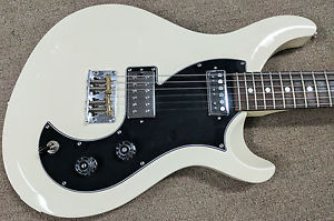 PRS S2 Vela Solidbody Electric Guitar, Antique White, Mahogany, Brass Saddles