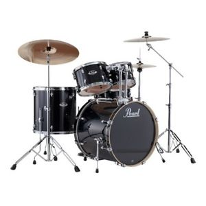 Batterie Pearl Export Rock 22'' Jet black avec cymbales