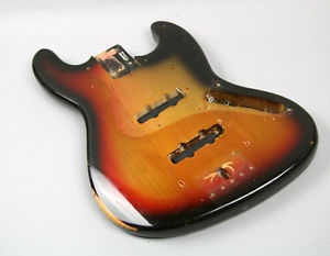 1972 VINTAGE FENDER JAZZ BASS GUITAR BODY ORIGINAL USA J BASS SUNBURST