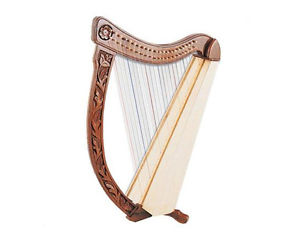 TROUBADOUR HARP 22 STRING CARVED BODY WITH BAG