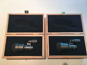 Matching Pair of Microtech Gefell M 960 Condenser Cable Professional Microphones
