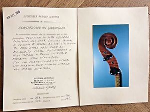 Violin Mario Gadda, MANTOVA 1983, Copy Gaetano Gadda, CERTIFICATE, italian old