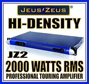 (2) JEUS ZEUS JZ2 HI-DENSITY 2-CH 2000 WATT 1U PROFESSIONAL TOURING AMPLIFIER