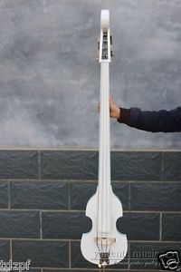 electric Upright Double bass Solid wood Powerful Sound White Color Bag Bow rosin