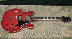 Vintage Gibson Epiphone Riviera Hollow Body Guitar - Very Nice EA-250 MIJ