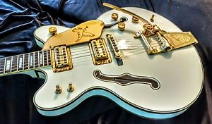 Gretsch Custom Electromatic White Falcon Tribute MIDI Guitar!  Excellent!