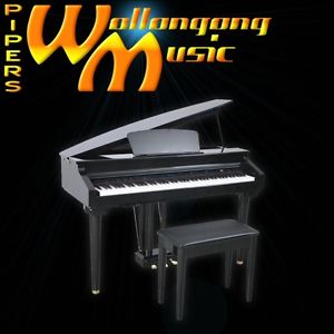 Artesia AG-28 Digital Baby Grand Piano in stunning Polished Ebony finish
