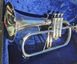 vintage french ANTOINE COURTOIS BREVETE Flugelhorn in great shape