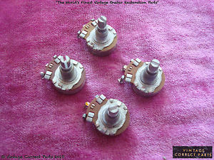 Vintage 1961 1962 Gibson Centralab Pot Set 500k Les Paul Standard Custom Es-335