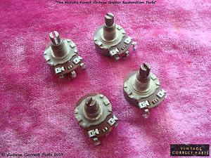 Vintage 1955 Gibson Les Paul Standard 500k Centralab Pot Set Goldtop Harness 56