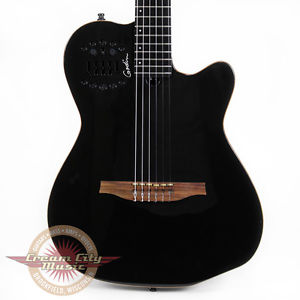Godin ACS Nylon Black SA Electric Guitar Synth Thin Body w/ 13 pin Synth Out New