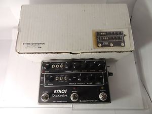 CUSTOM TONES ETHOS OVERDRIVE CLASSIC TLE SWITCH EFFECTS PEDAL w/ORIGINAL BOX