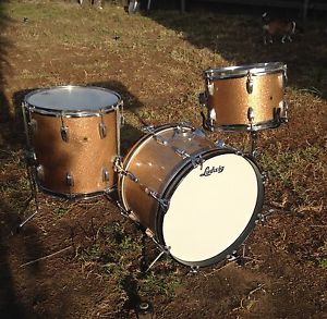 60s Ludwig Jazzette Drums Bop Kit Champagne Sparkle