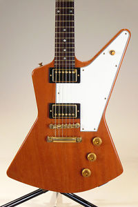 GIBSON C/S 1958 Mahogany Explorer Antique Natural Elbow Cut VOS 2014 E-Guitar