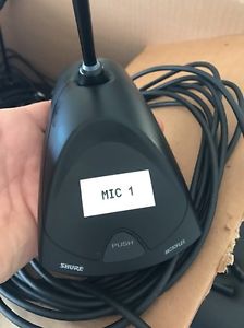 Lot of 14 - Shure MX400DP with MX410LP/C Gooseneck Mics - Used For 1 Week