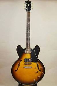 HISTORY GH-SA BS Sunburst Semi Acoustic Type E-Guitar Free Shipping FUJIGEN