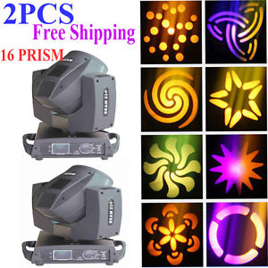 2PCS 230W 7r sharpy beam Moving Head stage lighting DMX512 disco light 16 Prism