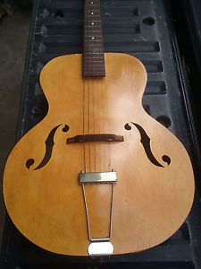 1940 Harmony Vintage Archtop Acoustic Guitar birdseye maple GORGEOUS blonde