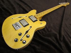 Fender Starcaster Bass Natural Electric Bass Guitar Free Shipping
