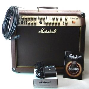 Marshall AS100D Soloist Amplifier - 50+50-watt 2x8" 4-channel Acoustic Combo Amp
