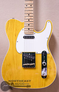G&L ASAT Classic Light Swamp Ash Guitar W/ Birdseye Fretboard in Lemon Drop