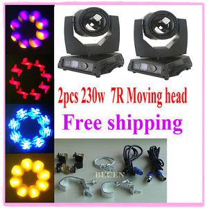 2pcs stage Professional Osram 230w sharpy 7r moving head beam disco dj light