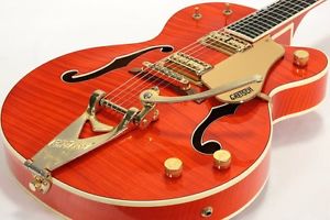 Gretsch G6120TM Vintage Orange, Hollow body type electric guitar, MIJ, y1094