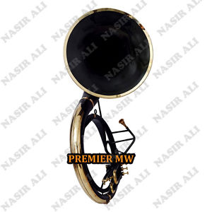 SUMMER SALE SOUSAPHONE Bb PITCH WHITE LACQUER 25" BELL WITH FREE CARRY BAG + MP