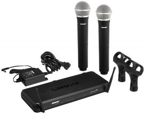 New Official Wireless Microphone SHURE Set SVX288/PG58 EMS from Japan
