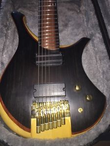 Mike Sankey "Black Swan" - Multi-Scale, Headless, 7-String Ergonomic Guitar