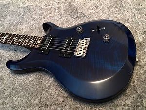 NEW!! RARE CHEVRON TOP!! PAUL REED SMITH PRS USA S2 CUSTOM 24 WHALE BLUE! +Cover