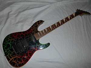 VESTER II CONCERT SERIES ELECTRIC GUITAR  SET NECK RAINBOW HOT LAVA FINISH RARE!