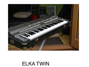 ELKA ELKATWIN 61 vintage orgel organ keyboard synthesizer transistor rare combo!