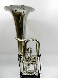 Baritone Horn Tenor Sakshorn Euphonium Miraphone Nickel plated 106