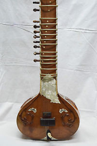 INDIAN PROFESSIONAL SINGLE WOOD SITAR~ESRAJ~DILRUBA~FIBRE BOX FREE SHIPPING