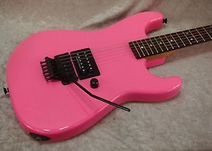 1988 USA Jackson San Dimas guitar Bubble Gum Pink w/ Duncan Custom 5 & case
