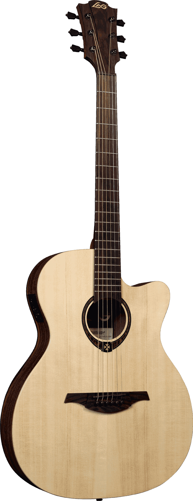 Lag T270ASCE Tramontane Slimline Auditorium Cutaway Acoustic-Electric Guitar