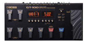 New BOSS GT-100 COSM Amp Effects Processor From Japan