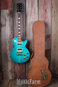 Gibson 2016 Les Paul Studio Deluxe IV Electric Guitar Caribbean Night with Case