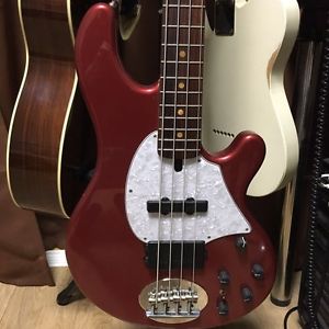 Lakland USA 44-94 4 String Electric Bass Bartolini Jazz Humbucker Red Hipshot