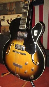 Vintage 1960's Harmony Regal Meteor Hollowbody Electric Guitar Dearmond Goldfoil
