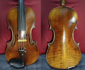 4/4 Nikolaus Amati Copy Violin Old Fine Full Size case bow Watch Video Nice Tone