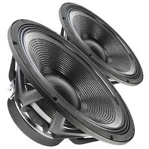 Pair Faital Pro 18HW1070 8ohm 18" Mega Excursion Subwoofer 3200W 4" VC Speaker