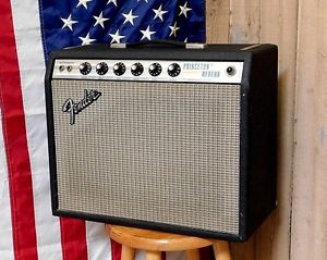 Vintage 1976 Fender Princeton Reverb Silverface 1x10 Combo Amp CLEAN! NO RESERVE