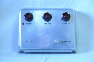 Klon Centaur Professional Overdrive Boost Pedal silver color