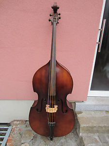 un très vieux 3/4 Contrebasse plat Fond se brisent facilement Nr 2274