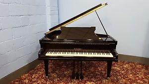 Reconditioned "Rogers" Black Baby Grand Piano. 88 notes. Nationwide Delivery.