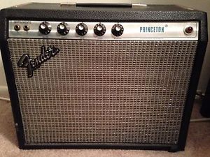 Vintage Fender Silverface Princeton Non Reverb Tube Guitar Amp (1980)